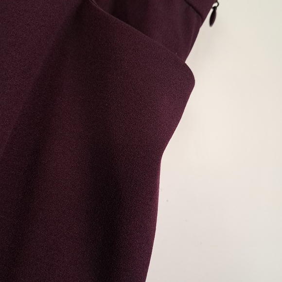 Torrid Pull On Stretch Wide Leg Crop Pants In Plum - Picture 4 of 10